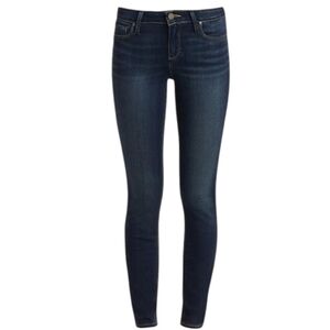 Paige Verdugo Skinny Jeans Stretch Effortless Womens 28 Staple Cotton Dark Blue